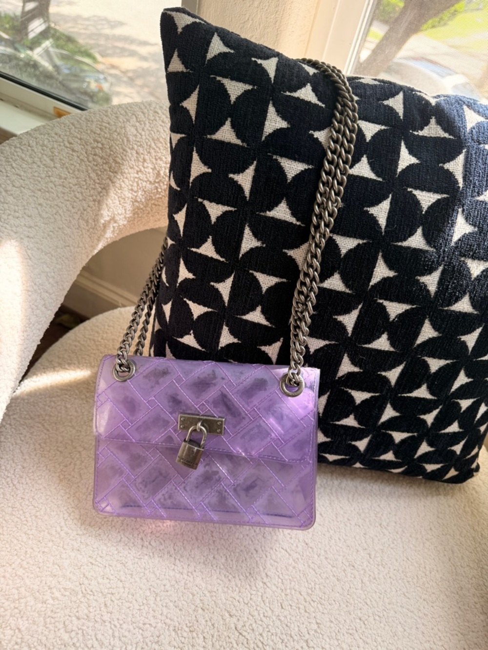 Kurt Geiger London Mini Kensington Vinyl Convertible shoulder crossbody Bag